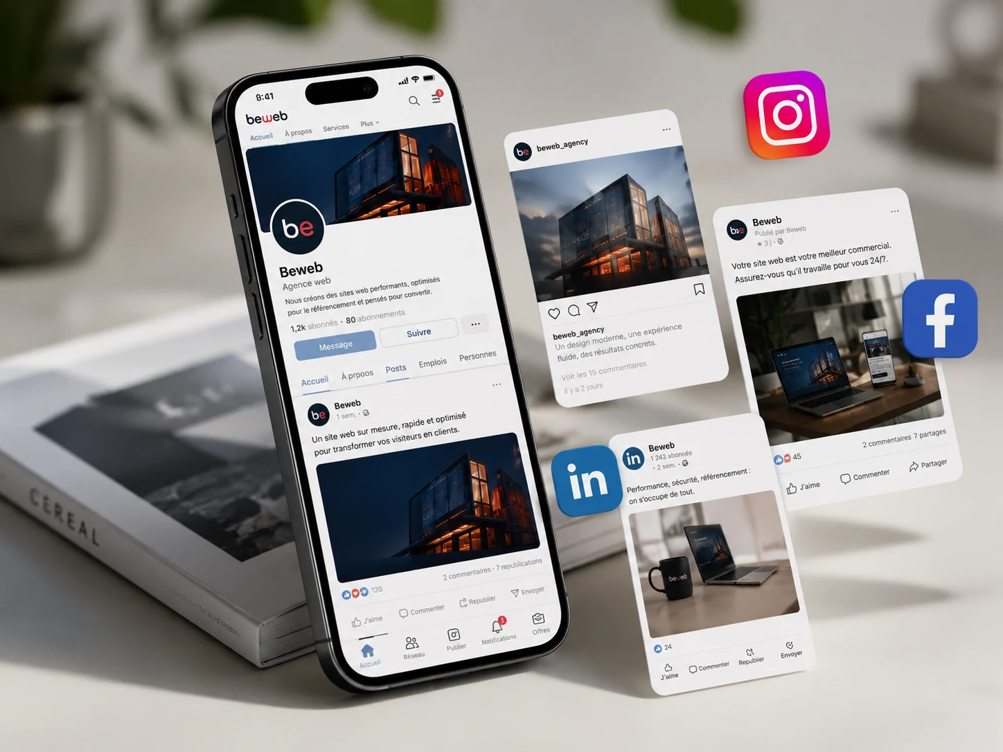 Gestion des réseaux sociaux et création de contenu pour entreprises et PME
