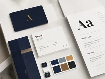 Création d’identité visuelle professionnelle avec logo, couleurs et charte graphique