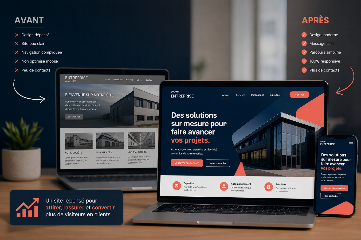 Refonte et modernisation d'un site internet professionnel
