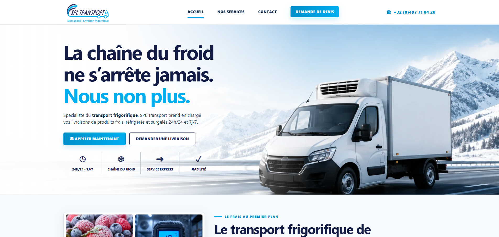 Création d'un site web professionnel pour une PME