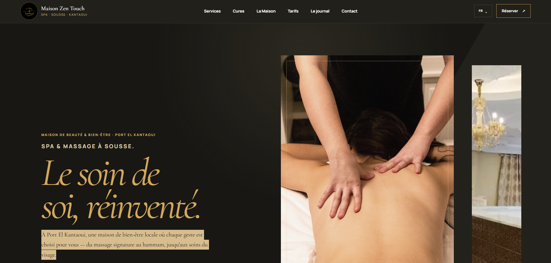 Création d'un site web professionnel pour un centre de bien-être