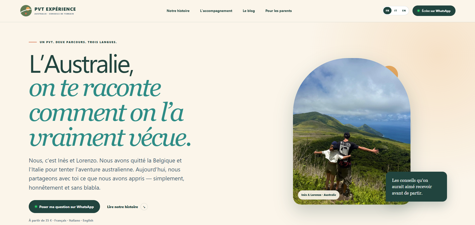 Création site web PVT