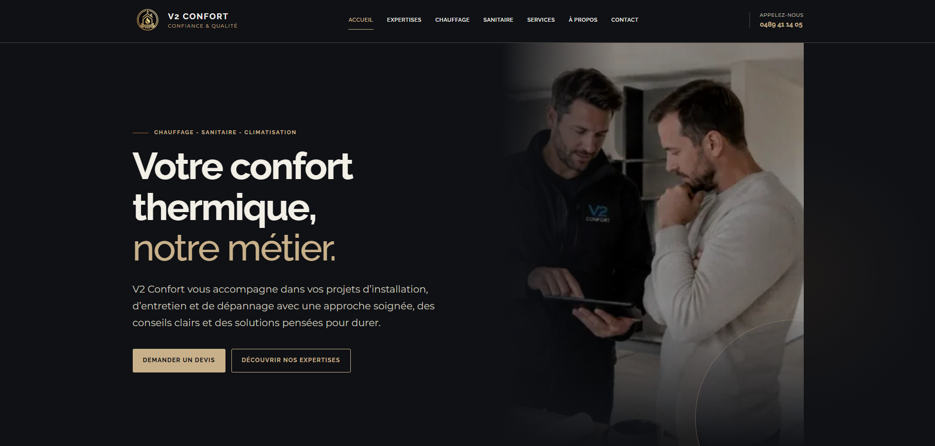 Création de sites web chauffagiste