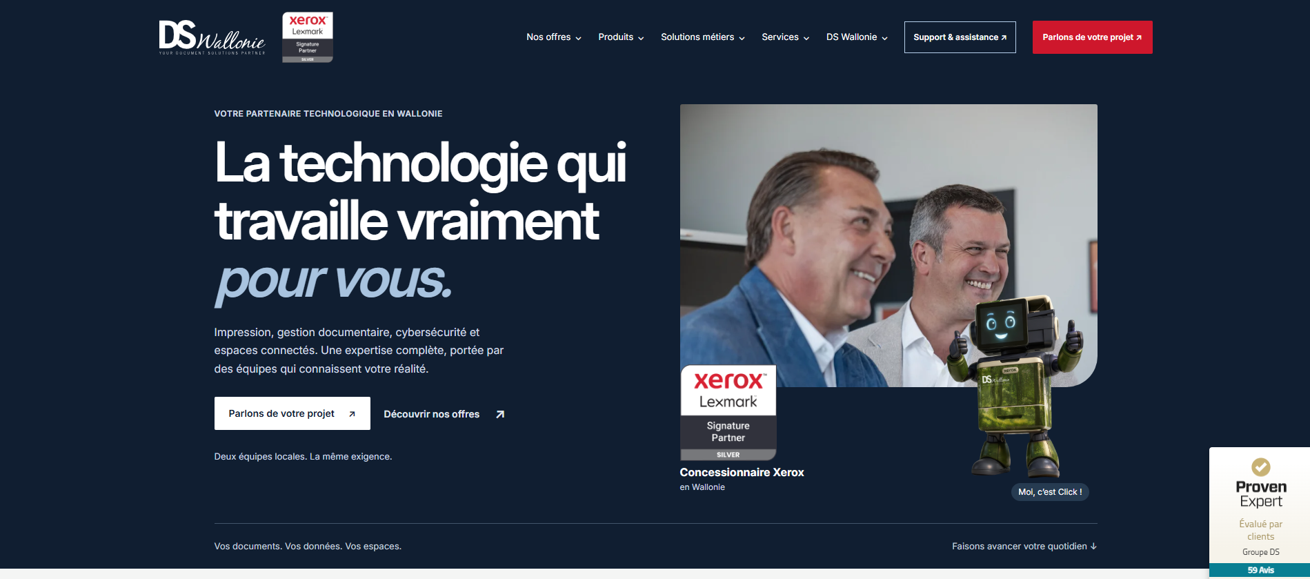 Refonte du site de DS Wallonie
